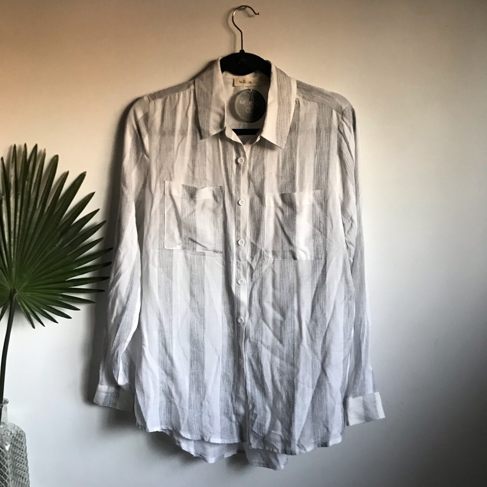 NEW W/ TAGS Striped Blouse